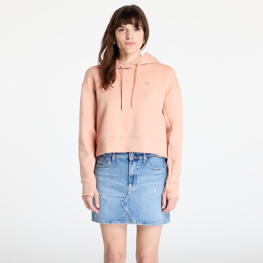 Pulóver LACOSTE Double Face Sweatshirt Latte S-alacsony-ár