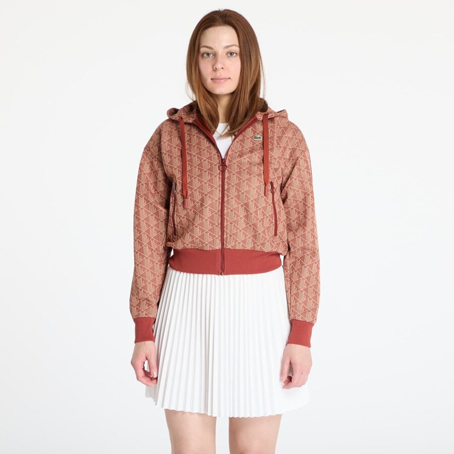 Pulóver LACOSTE Jacquard Sweatshirt Iberis/ Latte S-alacsony-ár