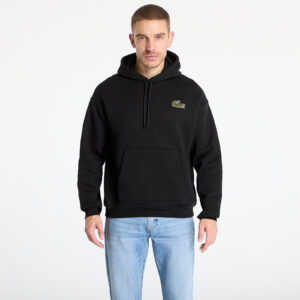 Pulóver LACOSTE Non Brushed Fleece Black M-alacsony-ár