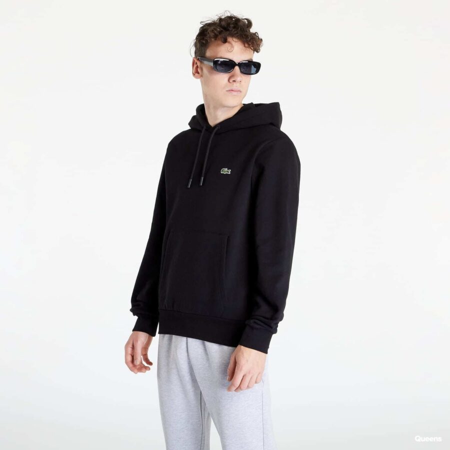 Pulóver LACOSTE Sweatshirt Black L-alacsony-ár
