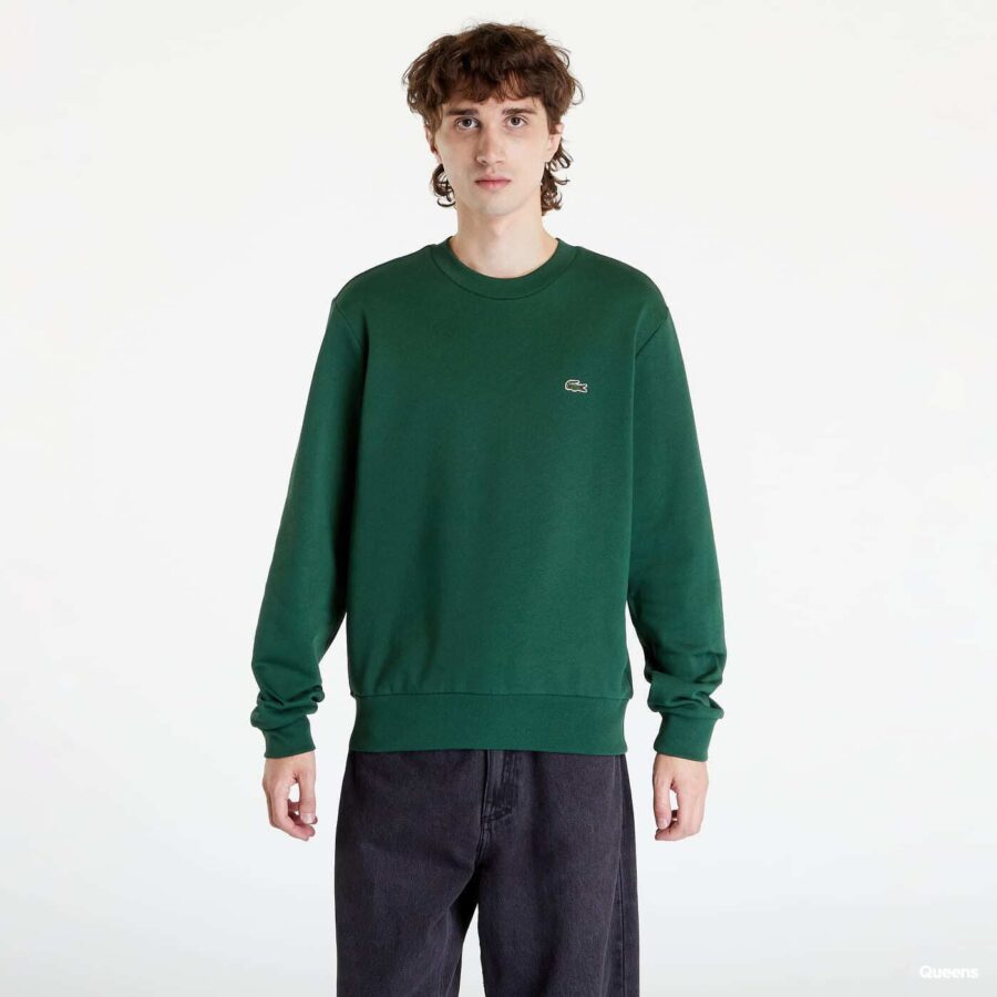 Pulóver LACOSTE Sweatshirt Green M-alacsony-ár