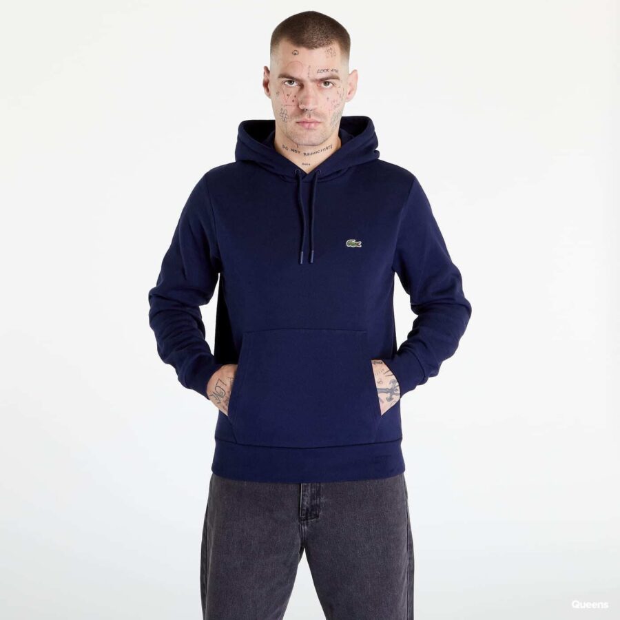 Pulóver LACOSTE Sweatshirt Navy Blue M-alacsony-ár