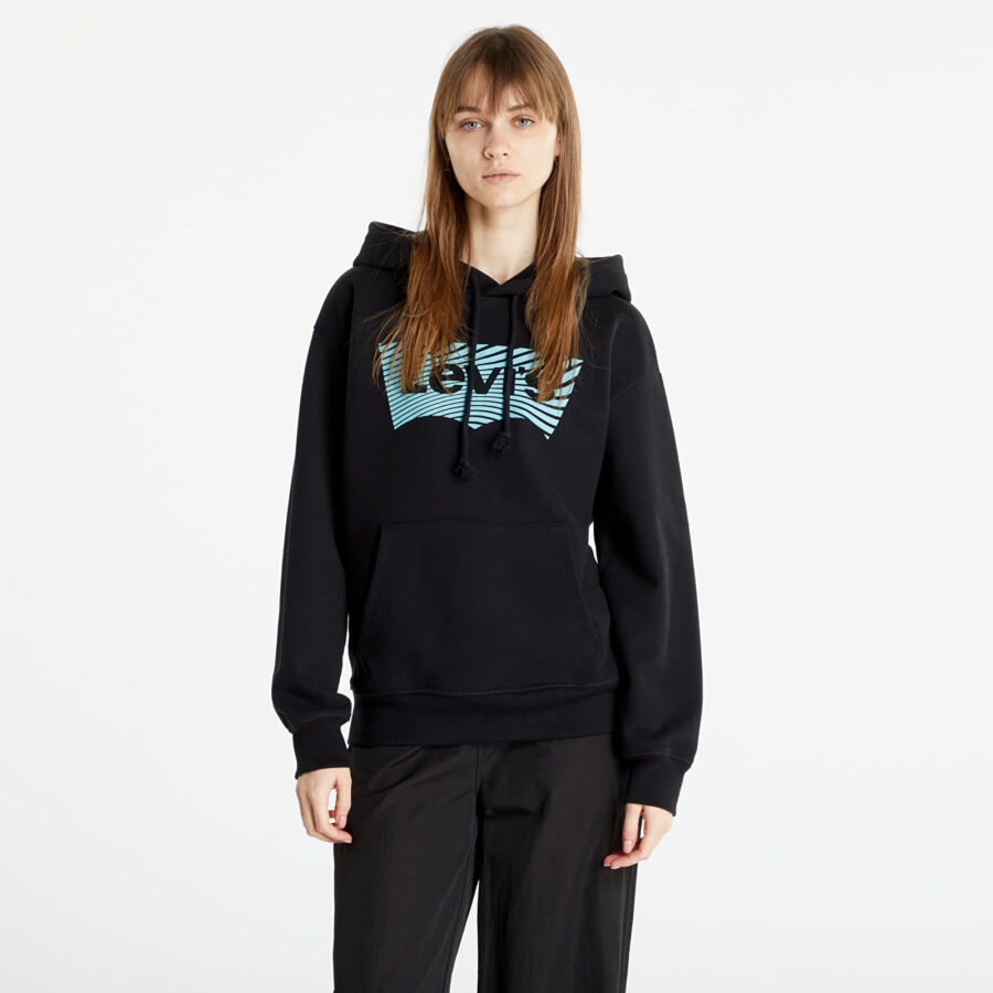 Pulóver Levi's® Standard Graphic Hoodie Black XS-alacsony-ár