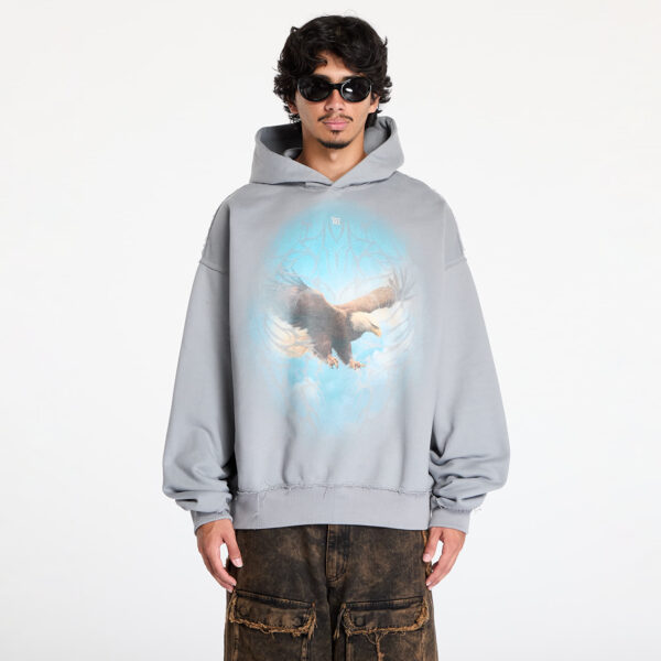 Pulóver MISBHV Monument Valley Hoodie UNISEX Light Grey L-alacsony-ár