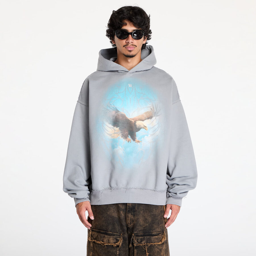 Pulóver MISBHV Monument Valley Hoodie UNISEX Light Grey L-alacsony-ár