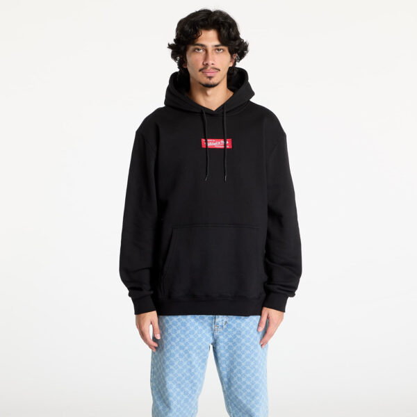 Pulóver Mitchell & Ness Branded M&N Box Logo Hoodie Black M-alacsony-ár