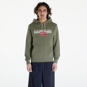 Pulóver Napapijri B-Aylmer Hoodie Green Lichen S-alacsony-ár