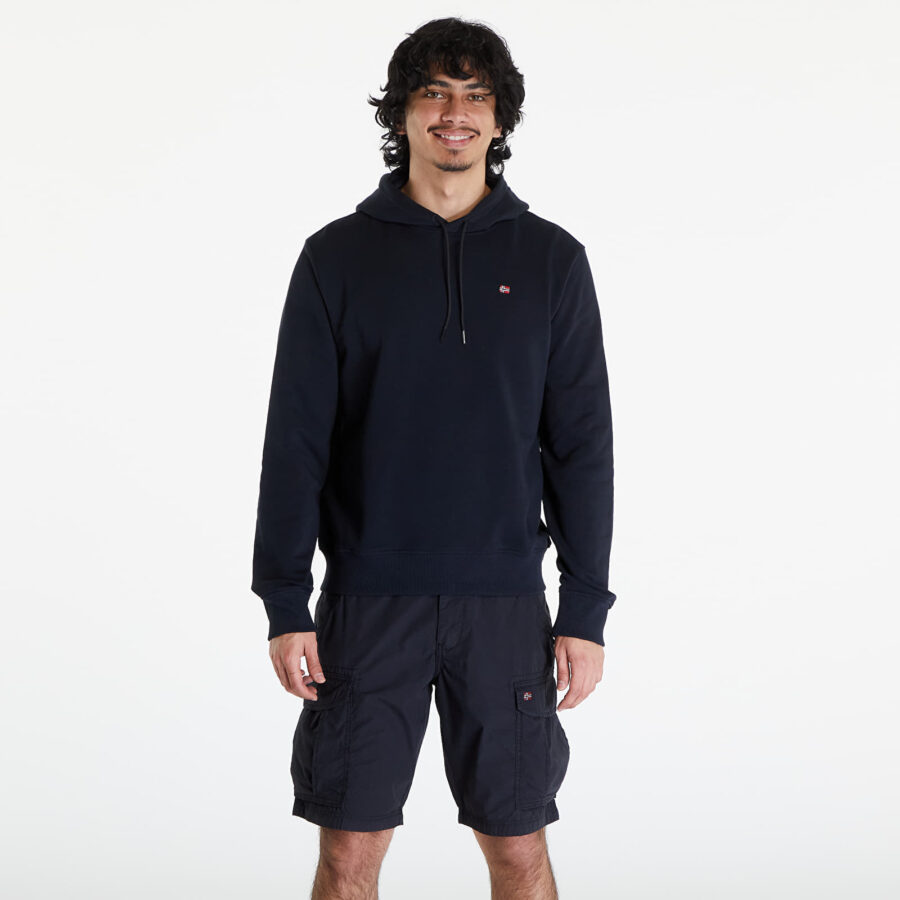Pulóver Napapijri Balis Hoodie Black S-alacsony-ár