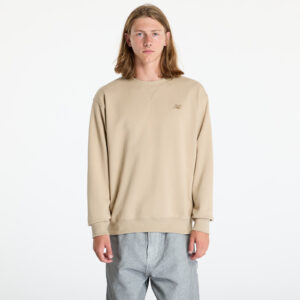 Pulóver New Balance Athletics French Terry Crew Stoneware M-alacsony-ár