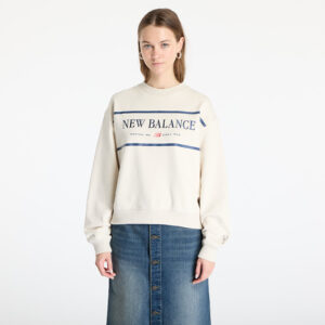 Pulóver New Balance Athletics Nautical Lobster Crew Sweatshirt Linen M-alacsony-ár