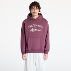 Pulóver New Balance Athletics Relaxed League Hoodie Violet S-alacsony-ár