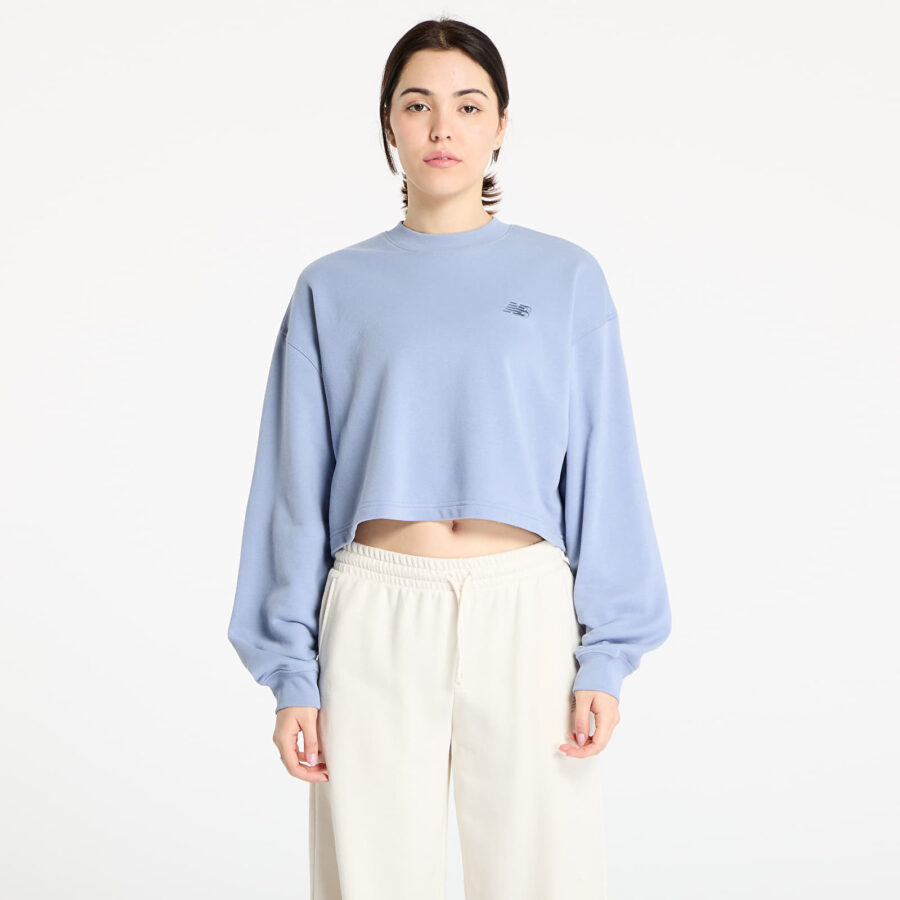 Pulóver New Balance Coastal Fleece Crew Dusk Shower S-alacsony-ár