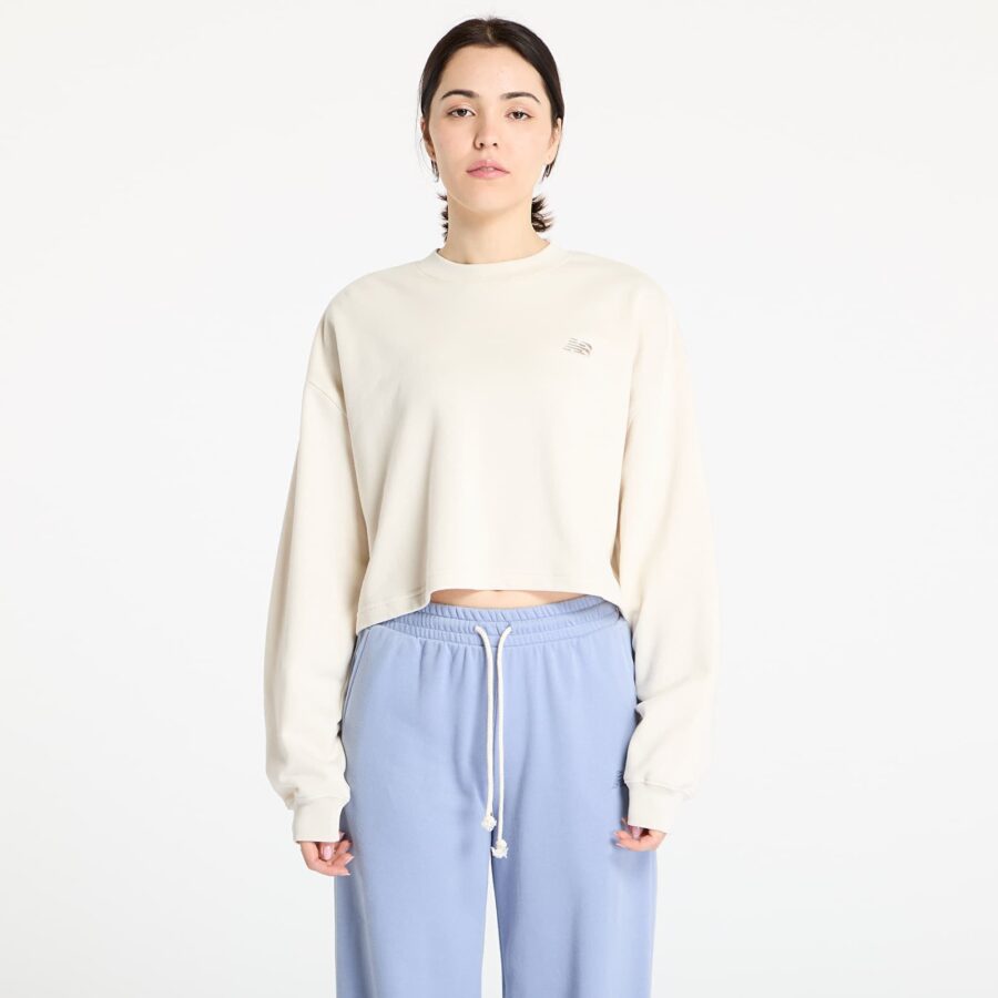 Pulóver New Balance Coastal Fleece Crew Linen XS-alacsony-ár