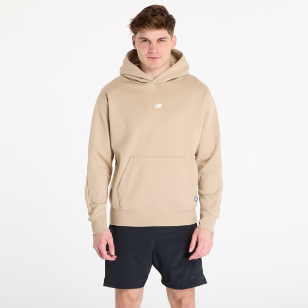 Pulóver New Balance Hoops Uniform Hoodie Stoneware M-alacsony-ár