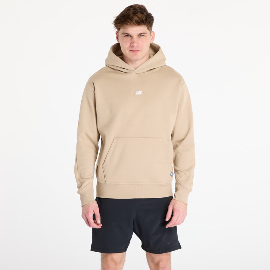Pulóver New Balance Hoops Uniform Hoodie Stoneware M-alacsony-ár