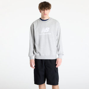 Pulóver New Balance Stacked Logo French Hoodie Grey M-alacsony-ár