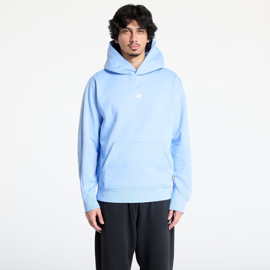 Pulóver New Balance Uniform Hoodie Blue S-alacsony-ár