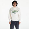 Pulóver New Era Oakland Athletics MLB Lifestyle Crew Neck Sweatshirt UNISEX Off White/ Dark Green XL-alacsony-ár