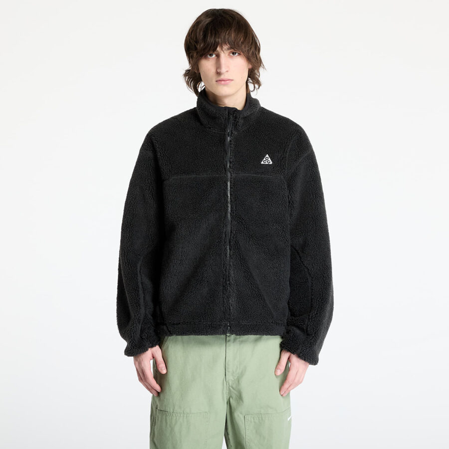 Pulóver Nike ACG "Canwell Glacier" Men's Therma-FIT ADV Windproof Fleece Black/ Black/ Summit White XS-alacsony-ár