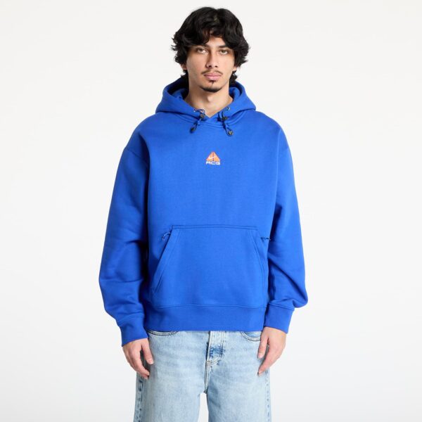 Pulóver Nike ACG Therma-FIT Fleece Pullover Hoodie Game Royal/ Safety Orange/ Summit White S-alacsony-ár