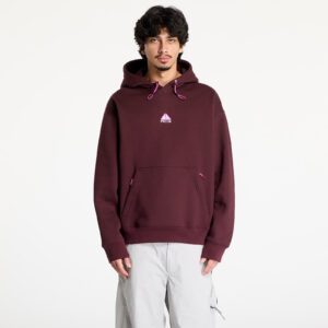 Pulóver Nike ACG Therma-FIT Fleece Pullover Hoodie UNISEX Burgundy Crush/ Summit White XS-alacsony-ár