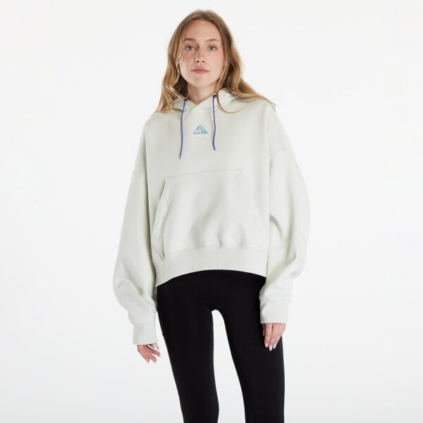 Pulóver Nike ACG Therma-FIT Women's "Tuff Knit" Fleece Hoodie Sea Glass/ Summit White L-alacsony-ár