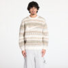 Pulóver Nike Life Fair Isle Swoosh Sweater Light Orewood Brown/ Sail/ Khaki S-alacsony-ár