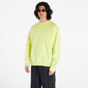 Pulóver Nike Solo Swoosh Fleece Fabric Sweatshirt Bright Green/ White S-alacsony-ár