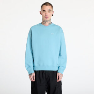 Pulóver Nike Solo Swoosh Men's Fleece Crew Denim Turquoise/ White S-alacsony-ár