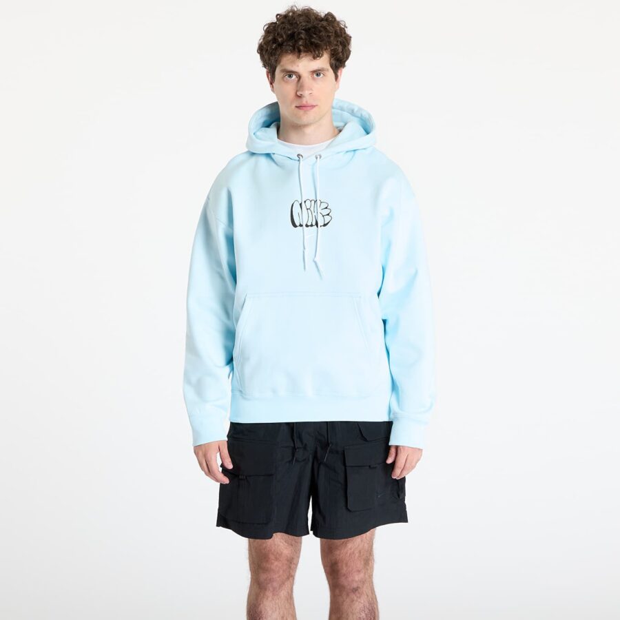 Pulóver Nike Solo Swoosh Men's Fleece Hoodie Glacier Blue S-alacsony-ár
