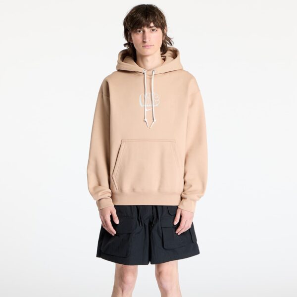 Pulóver Nike Solo Swoosh Men's Fleece Hoodie Hemp XS-alacsony-ár