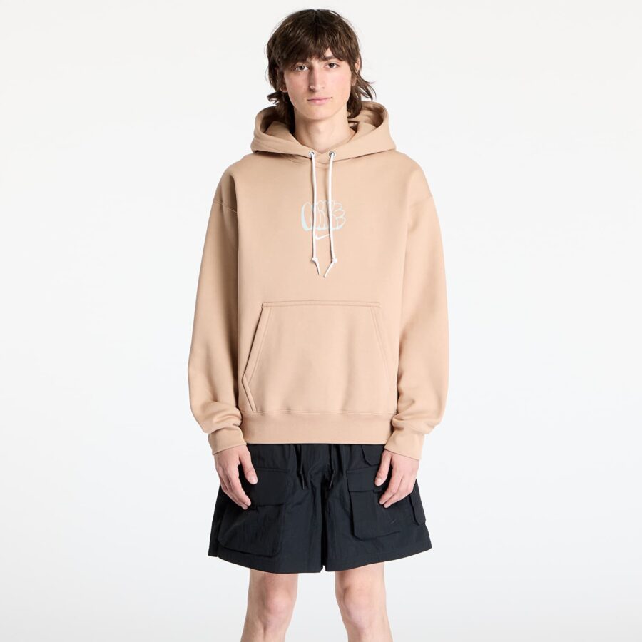 Pulóver Nike Solo Swoosh Men's Fleece Hoodie Hemp XS-alacsony-ár