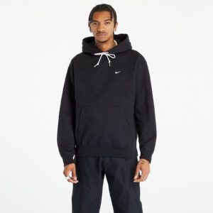 Pulóver Nike Solo Swoosh Men's Fleece Pullover Hoodie Black/ White XS-alacsony-ár