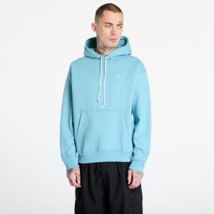 Pulóver Nike Solo Swoosh Men's Fleece Pullover Hoodie Denim Turquoise/ White XS-alacsony-ár