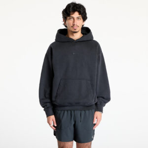 Pulóver Nike Solo Swoosh Men's French Terry Pullover Hoodie Black/ Black M-alacsony-ár