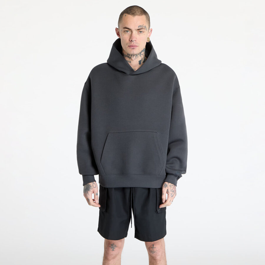 Pulóver Nike Tech Reimagined Men's Fleece Hoodie Anthracite/ Anthracite L-alacsony-ár