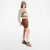 Pulóver Nike x CACT.US CORP Women's Pullover Crew Sweatshirt Beige/ Dark Brown XL-alacsony-ár