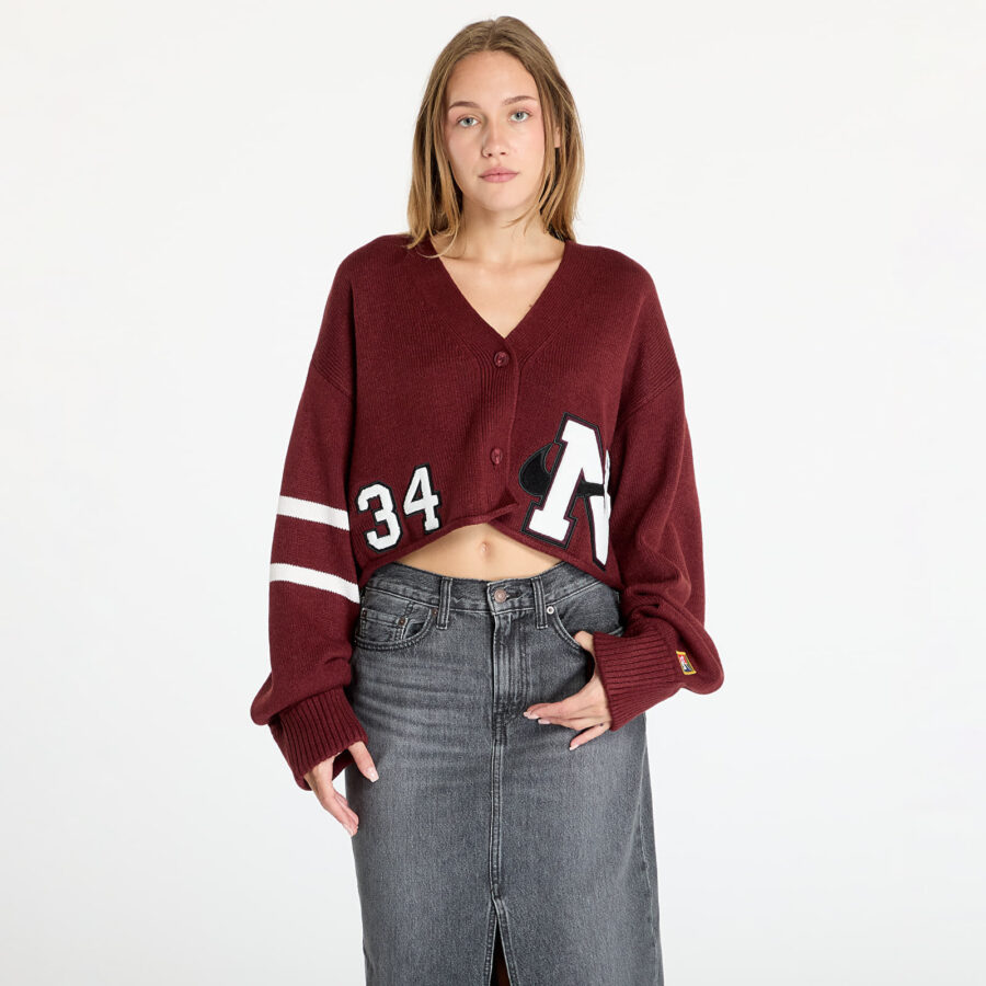 Pulóver Nike x YOON Women's Cardigan Dark Team Red/ Phantom XL-alacsony-ár