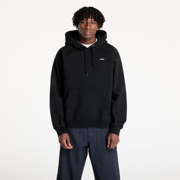 Pulóver OBEY Business Hoodie Black M-alacsony-ár