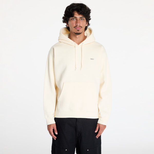 Pulóver OBEY Geometric Power Canvas Hoodie Unbleached XL-alacsony-ár