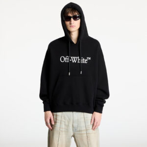 Pulóver Off-White Big Bookish Skate Hoodie Black/ White S-alacsony-ár