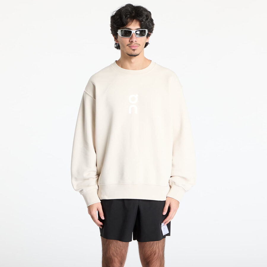 Pulóver On Club Crew Graphic Sweatshirt Silver S-alacsony-ár