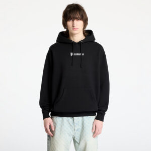 Pulóver PLEASURES Burn Again Hoodie Black S-alacsony-ár