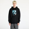 Pulóver PLEASURES Darklands Hoodie Black L-alacsony-ár