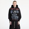 Pulóver PLEASURES Gargoyle Hoodie Black S-alacsony-ár