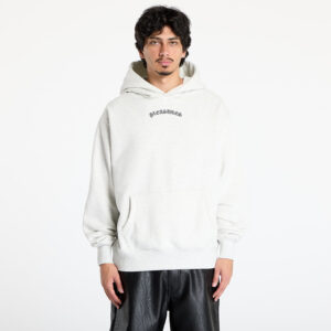 Pulóver PLEASURES Neural Hoodie Grey Mélange S-alacsony-ár