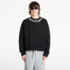 Pulóver Palm Angels Neck Logo Crew Sweatshirt Black/ Off White S-alacsony-ár