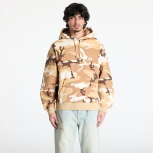 Pulóver Patta Bark Woodland Camo Boxy Hooded Sweater UNISEX Sand Dollar XS-alacsony-ár