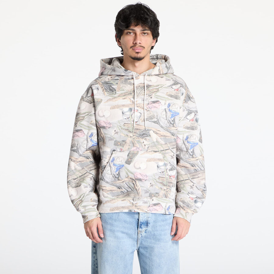 Pulóver Patta Beach Print Boxy Hooded Sweater UNISEX Multi XS-alacsony-ár