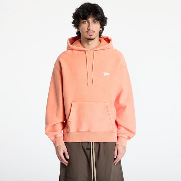 Pulóver Patta Classic Washed Hooded Sweater UNISEX Melon XS-alacsony-ár